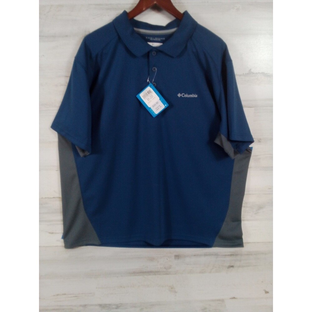 Men's Columbia Two-tone Omni Shade Polo Shirt Size XXL New With Tags